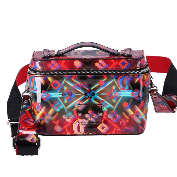Christian Louboutin Kipi Patent Leather Messenger Bag Multi - Picture 1 of 6